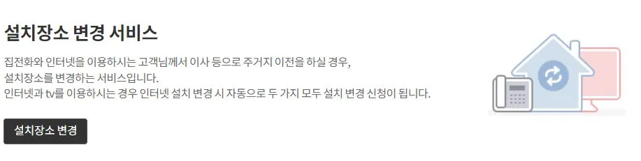 kt 이전 설치 방법 이전 설치 비용