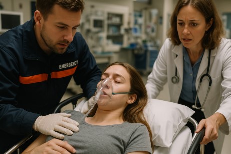 미국 유학 중 응급상황 사진