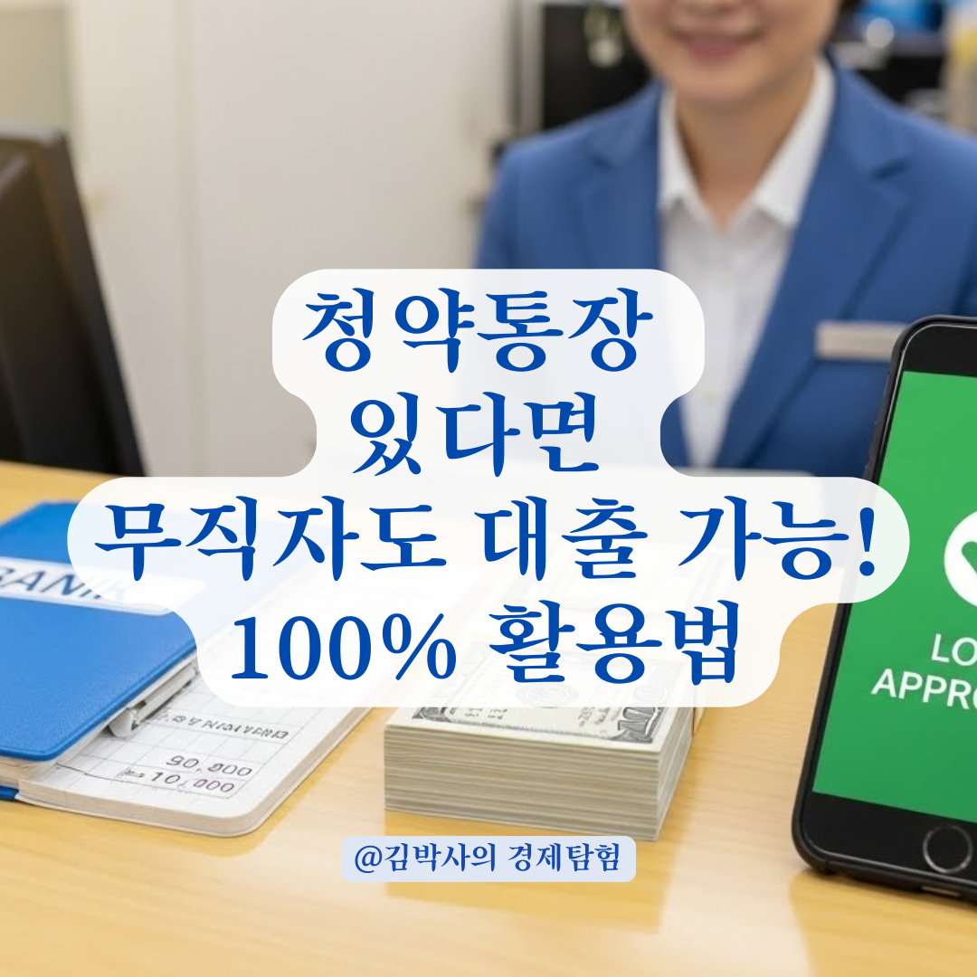 무직자도 대출 승인! 청약 통장으로 숨은 신용점수 찾고 급전 해결하는 법.
