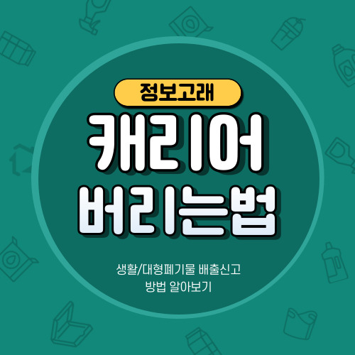캐리어 버리기