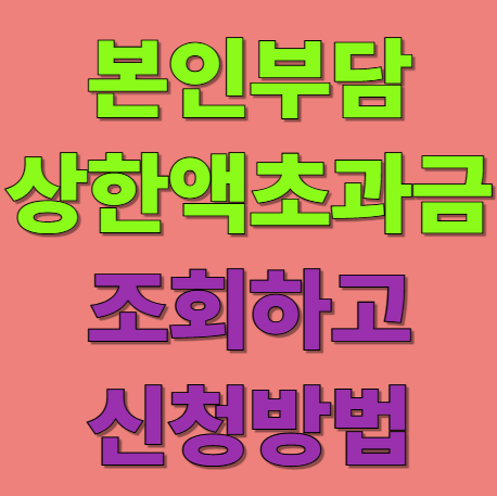 본인부담상한액 초과금 조회 및 신청 방법:213만명이 받는 131만원 환급 받기