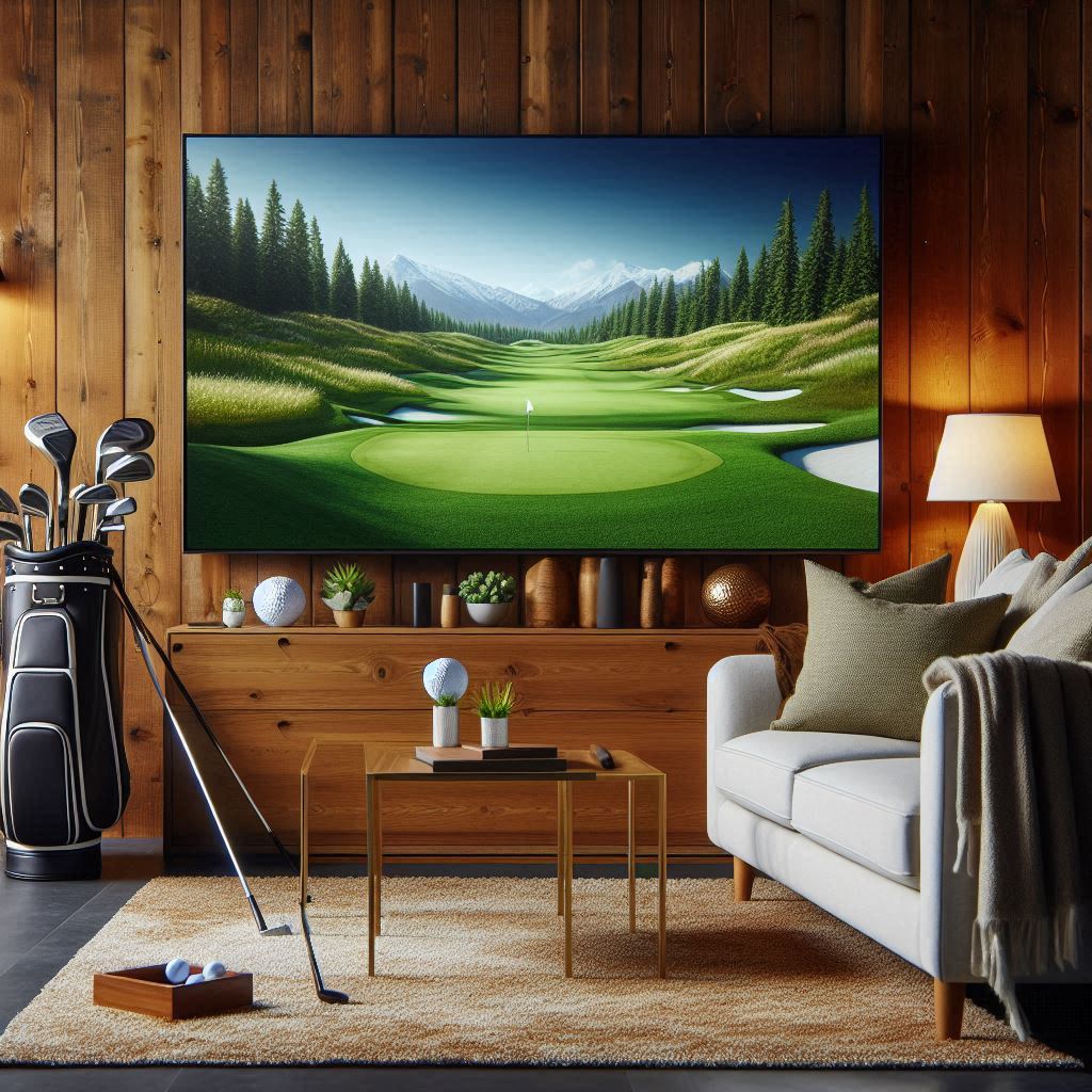 스크린골프장 배경