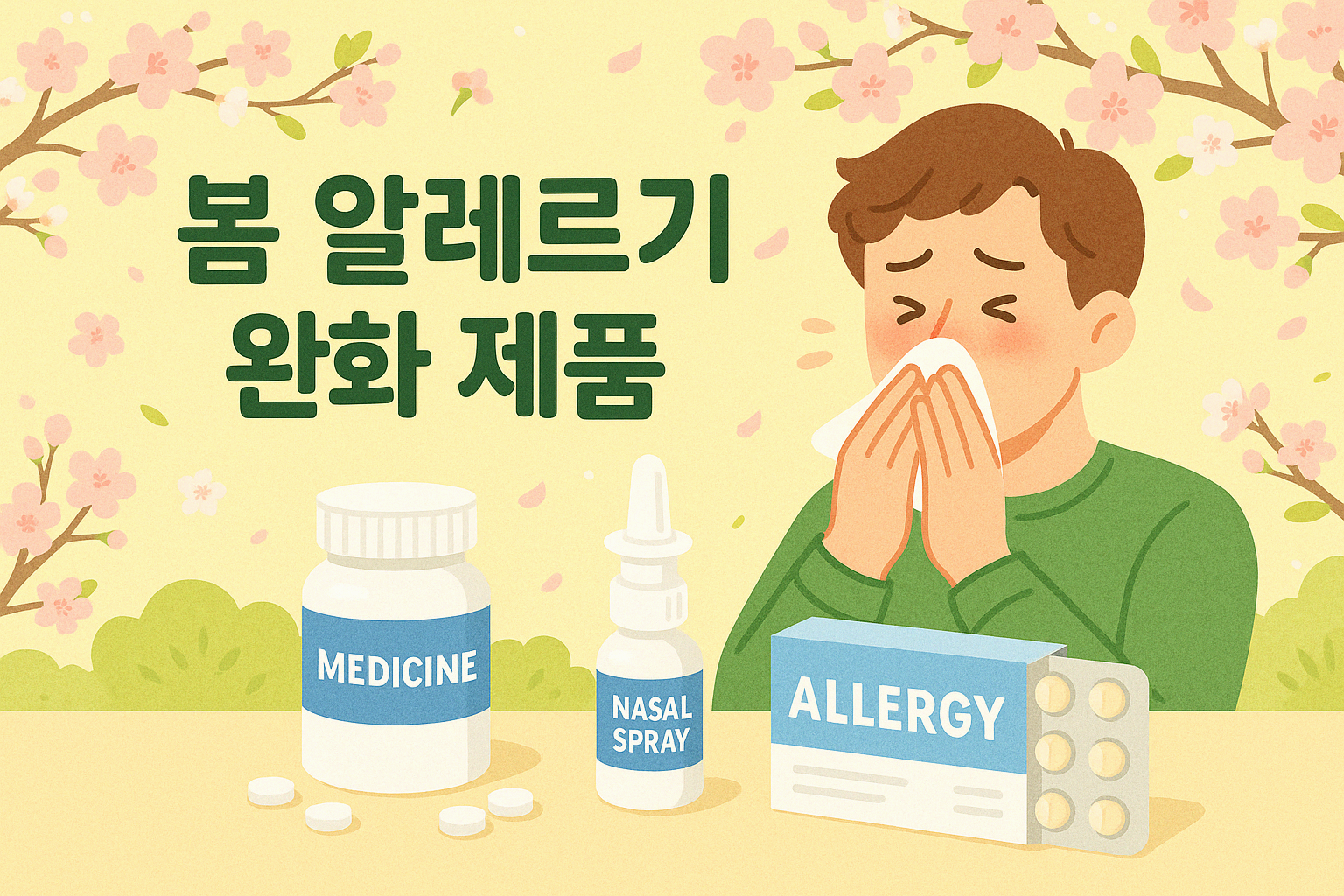 🌸 코막힘·재채기 그만! 봄철 알레르기 완화템 총정리