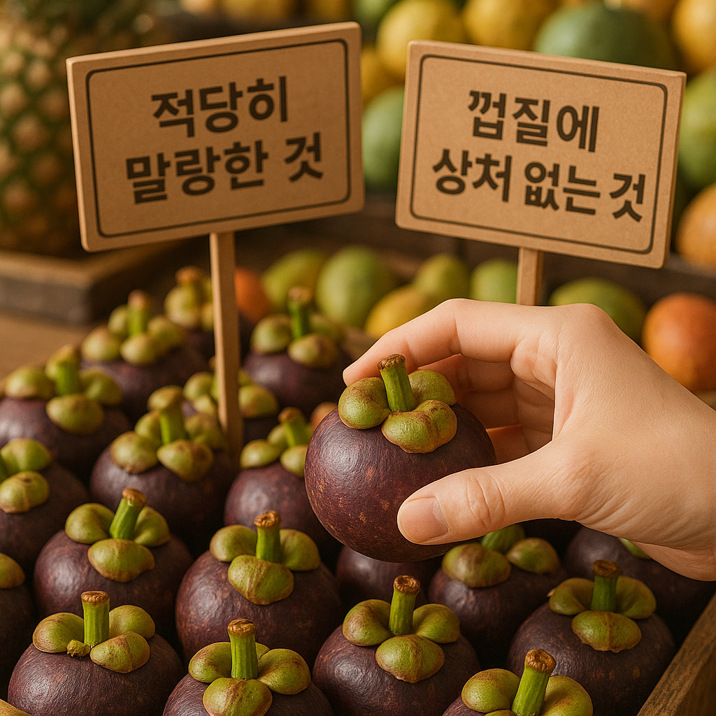 망고스틴 고르는법