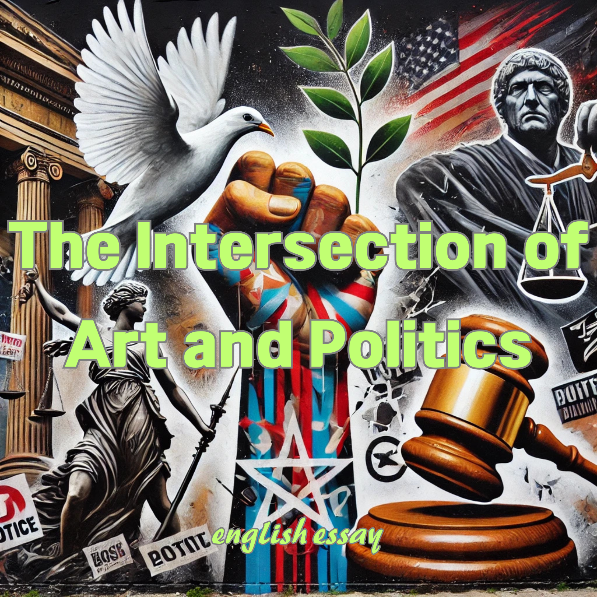 Example Essay on "The Intersection of Art and Politics""예술과 정치의 교차점" 예시 에세이