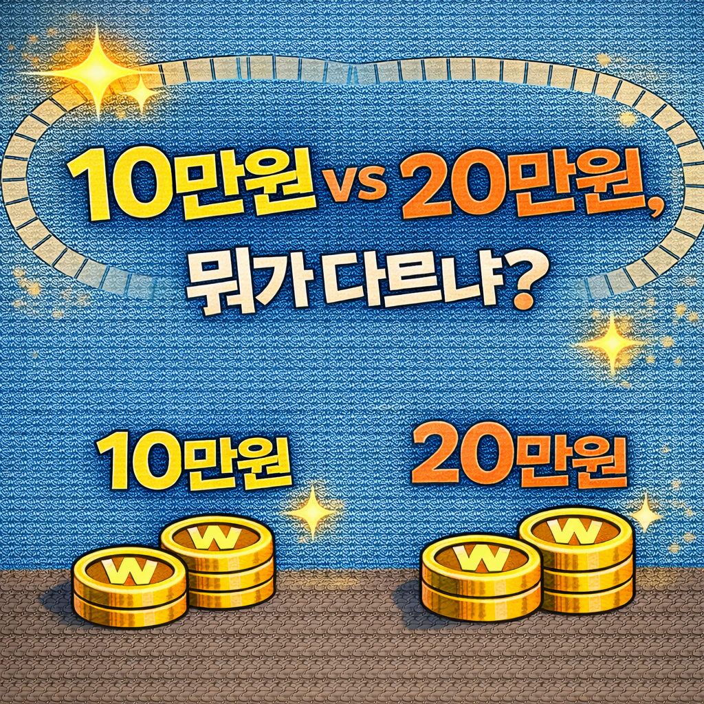10만원 vs 20만원, 뭐가 다르냐? “추가 10만원”이 핵심