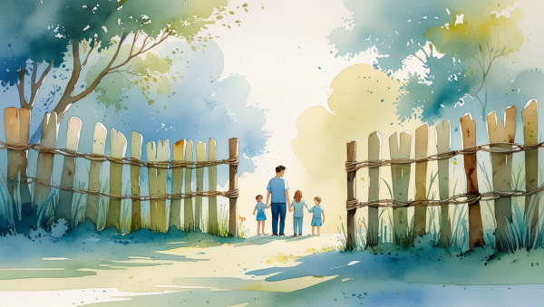 INFJ 부모가 회복해야 할 경계는 감정을 억누르는 게 아니라,
감정을 건강하게 나누기 위한 울타리입니다에 관한 그림