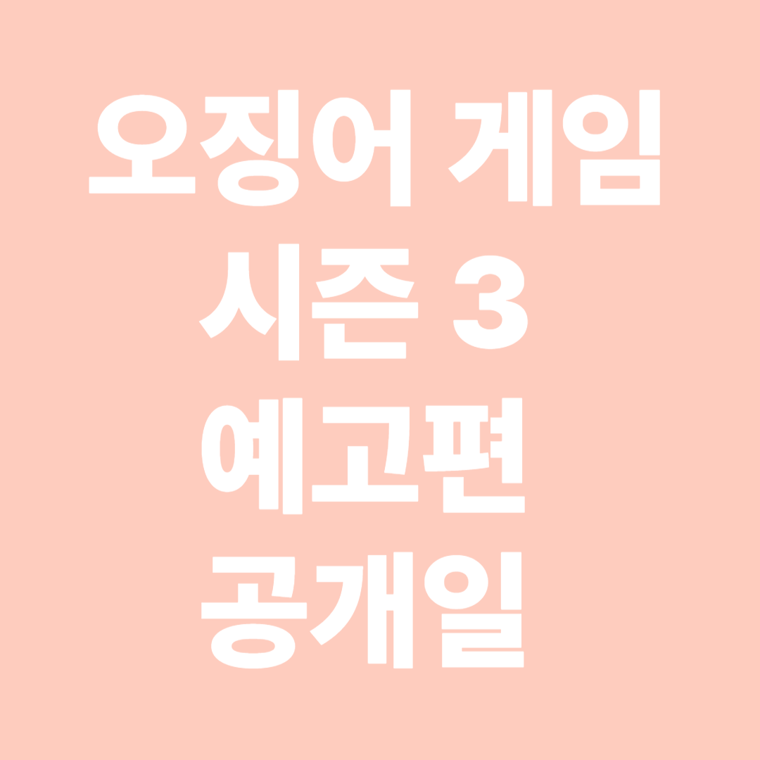 오징어게임시즌3