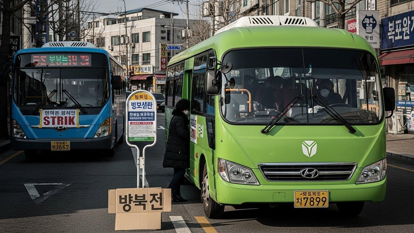 부산 시내버스 파업 마을버스