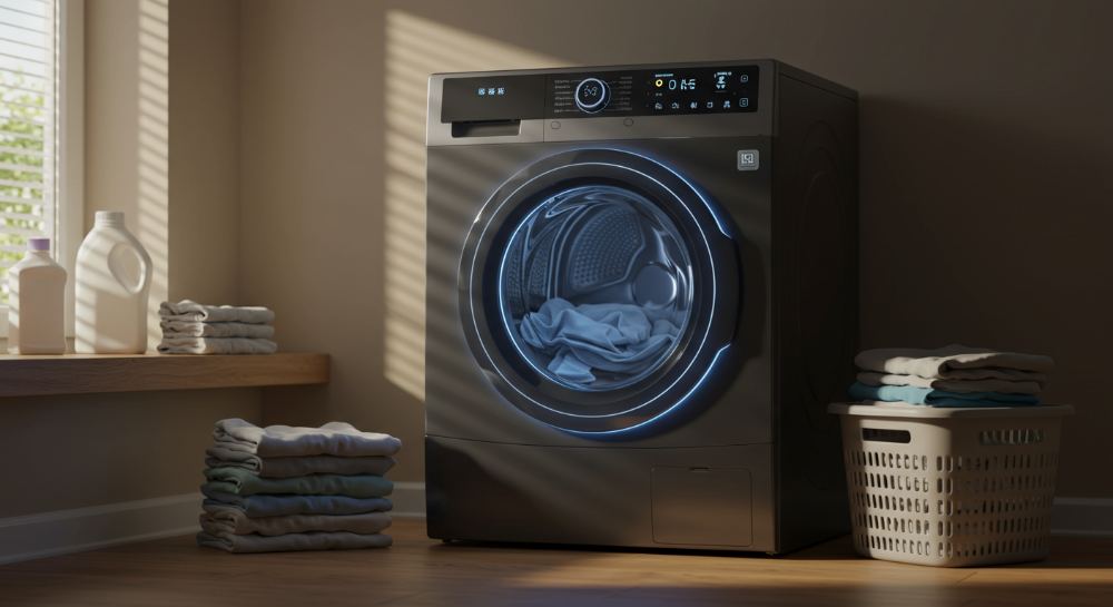 다양한 크기의 건조기가 놓인 깔끔한 다용도실, 우리 집에 맞는 건조기 선택 가이드