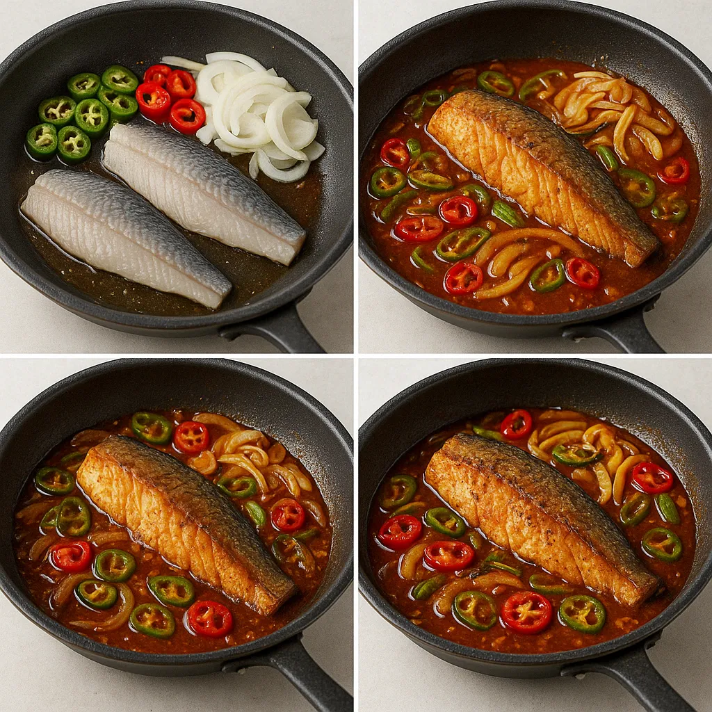 버터와 허브로 맛을 낸 농어버터구이 조리 과정 4단계