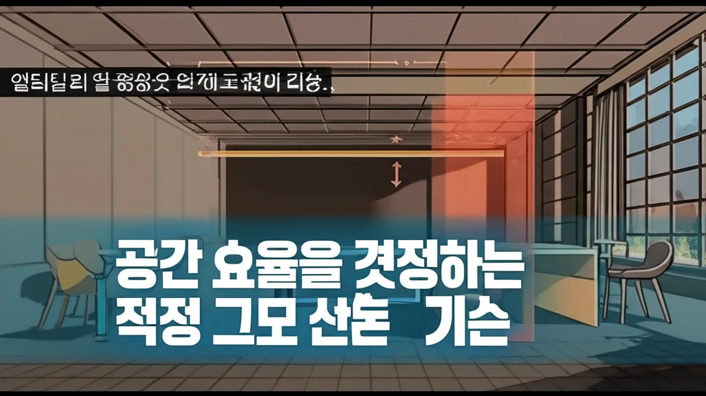 엘리베이터 로비 효율을 결정하는 배치..