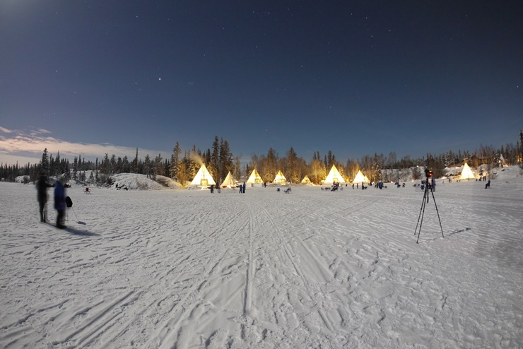 하늘이 맑아진 오로라 빌리지