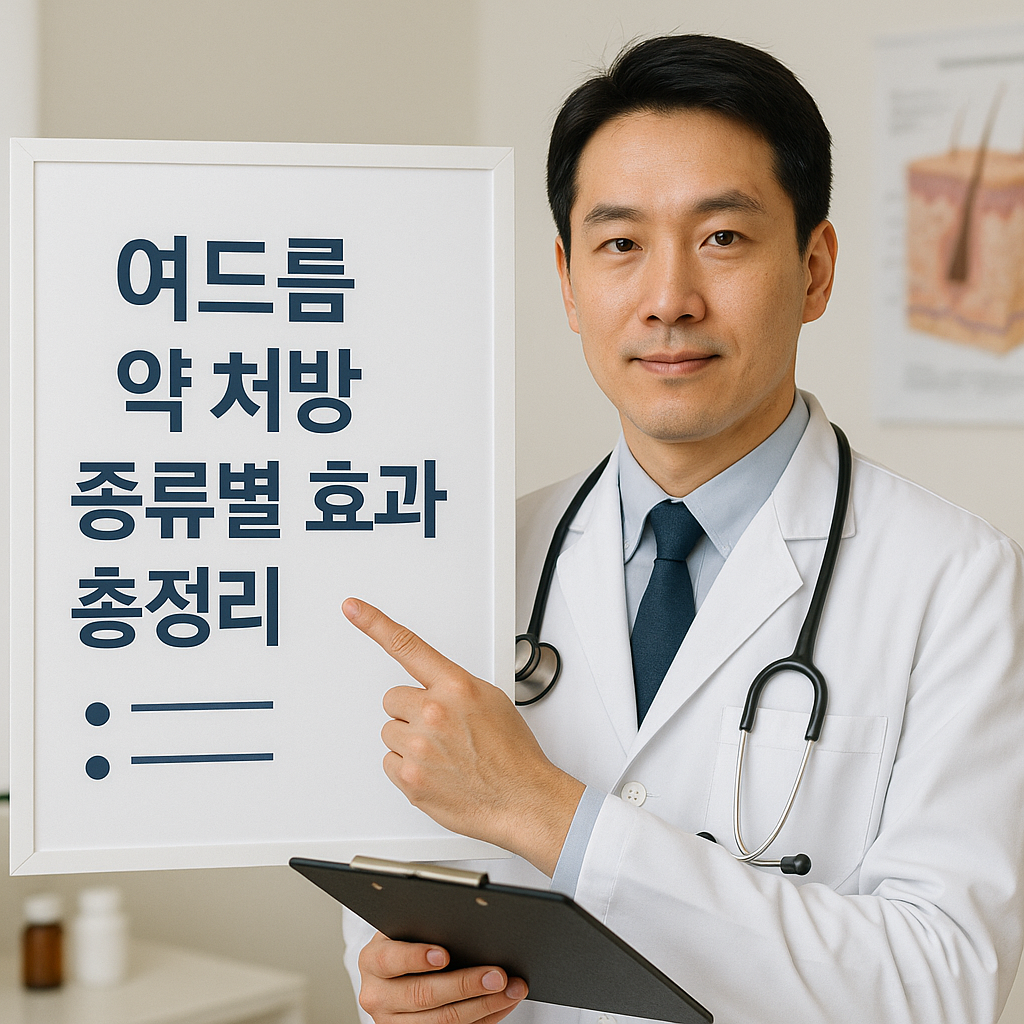 여드름 약 처방 종류별 효과