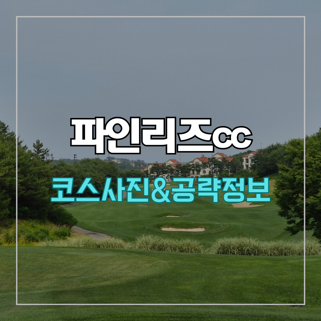 파인리즈cc 후기 및 코스사진