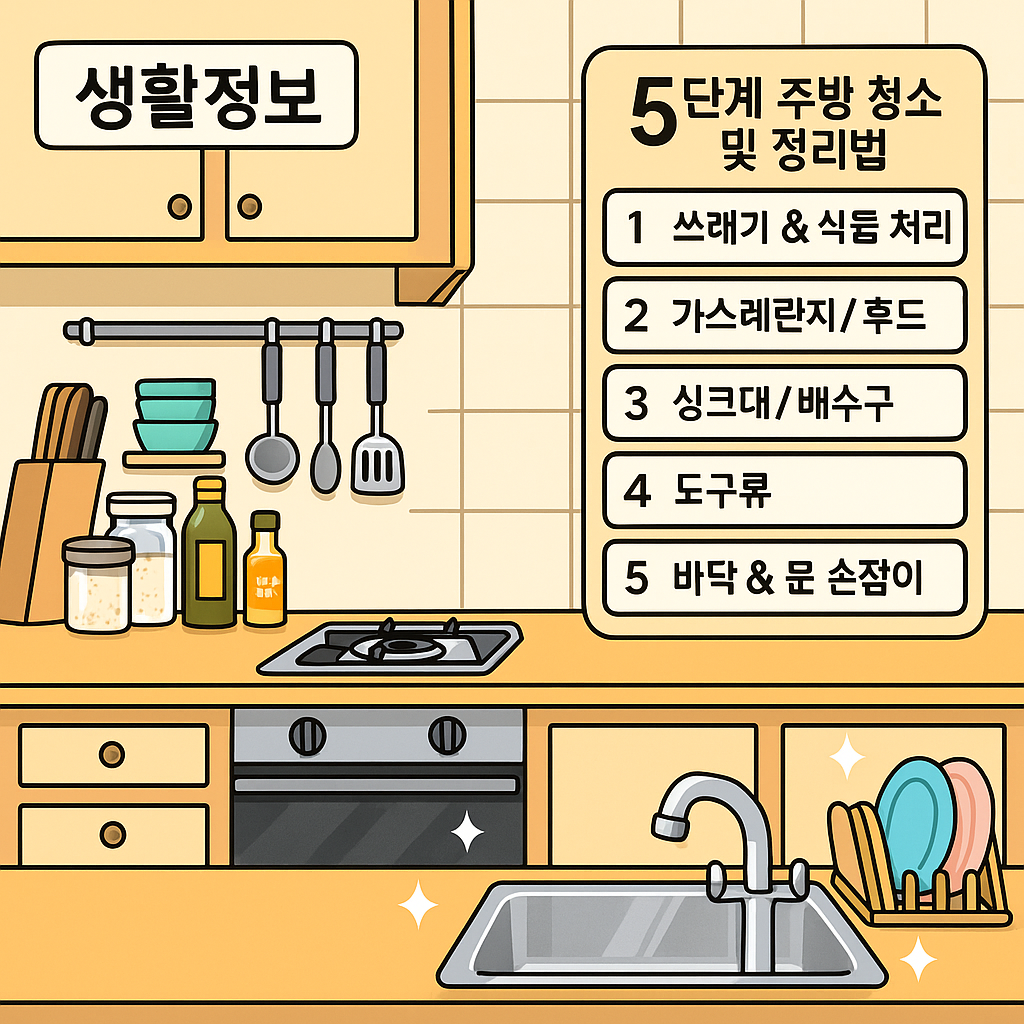 청소가 쉬워지는 주방 정리법