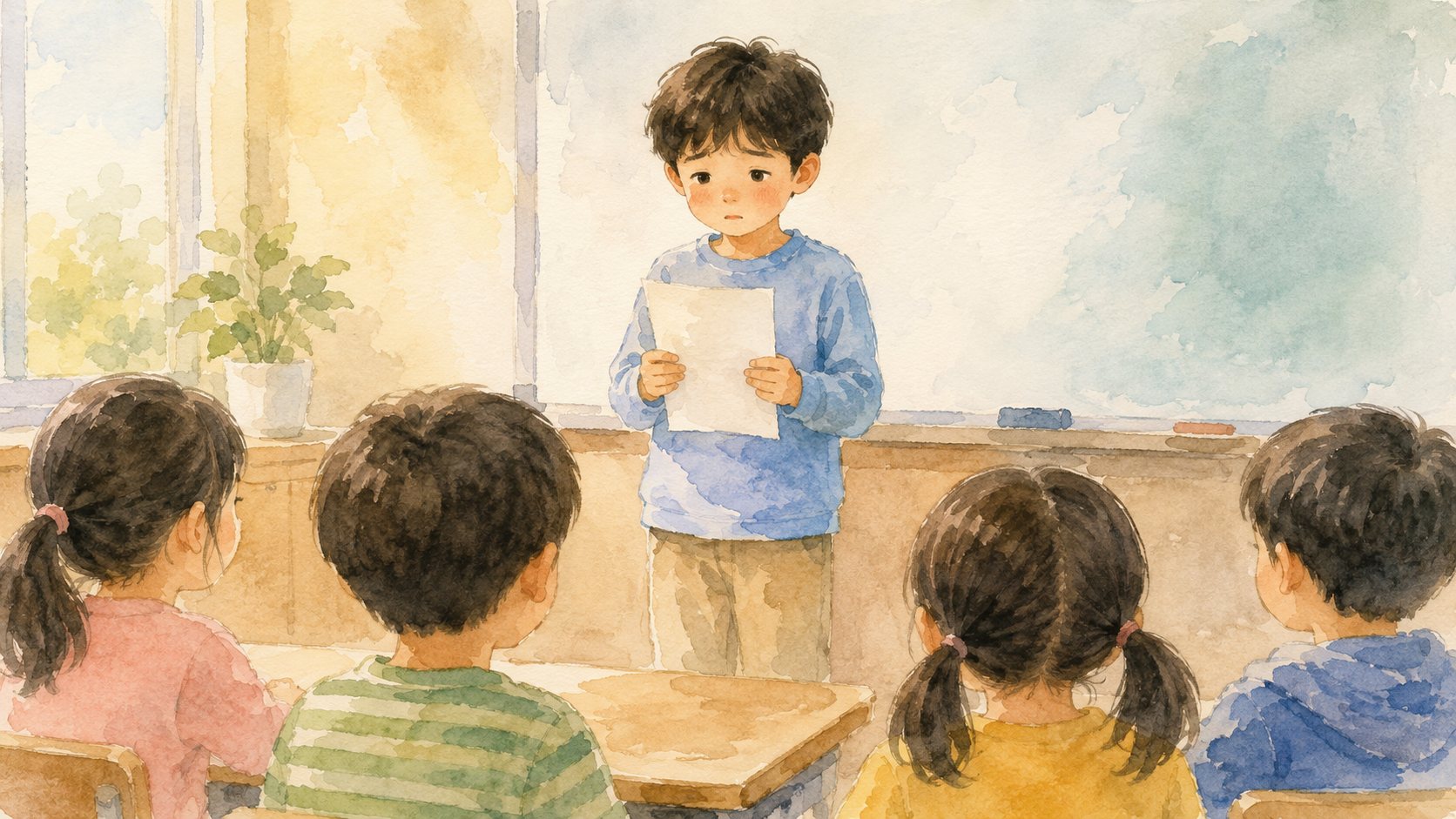 발표를 무서워하는 아이, 자신감보다 먼저 살펴봐야 할 마음