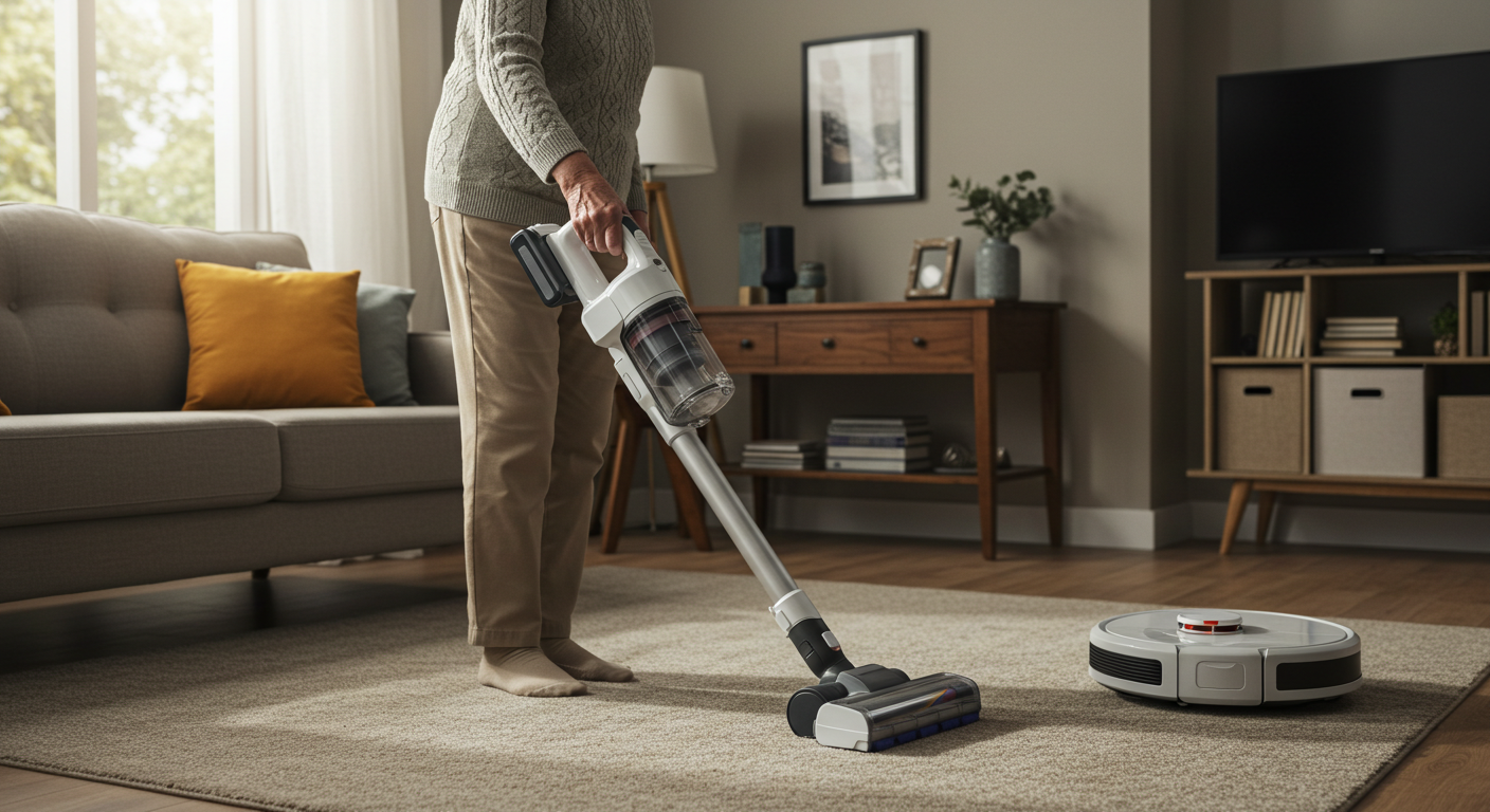 미국 시니어 청소 도구 비교 (흡입력, 무게, 효율)