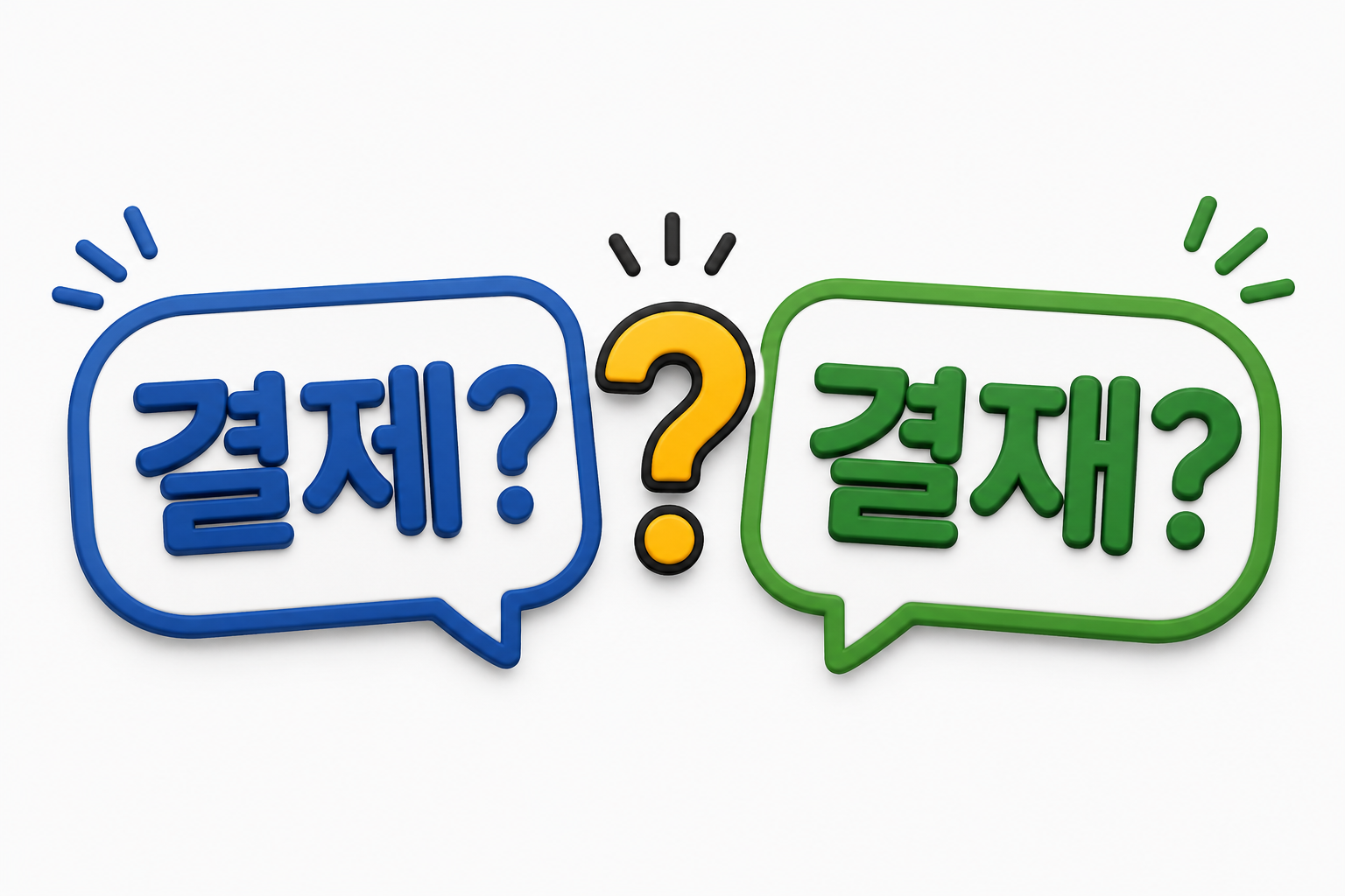 결재? 결제? 아직도 헷갈리나요?
