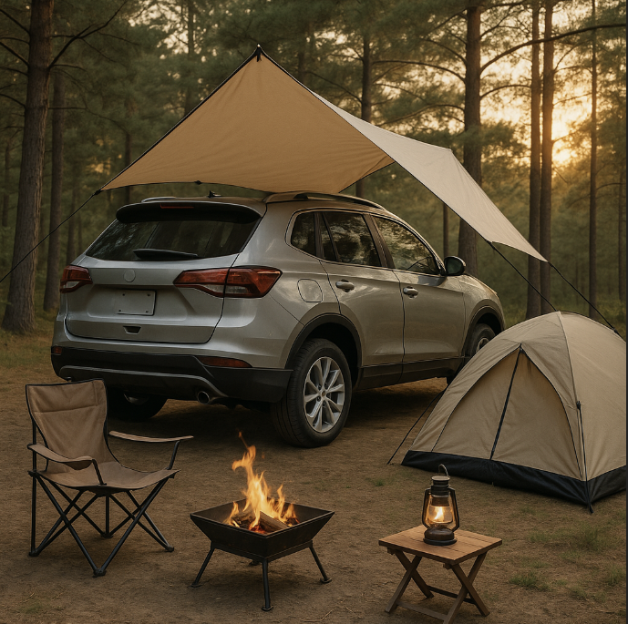 SUV 자동차 차박