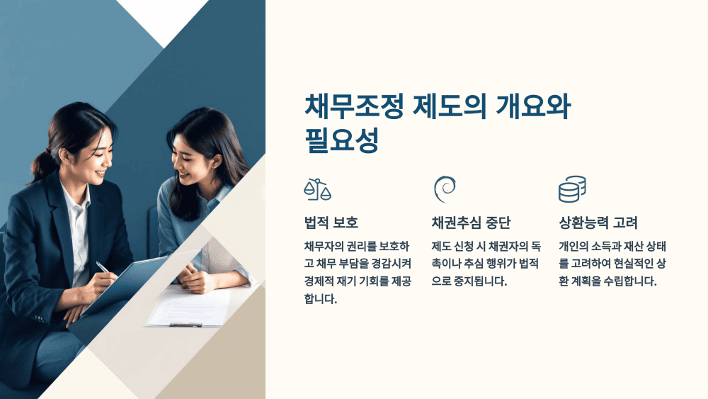 채무조정 제도의 개요와 필요성