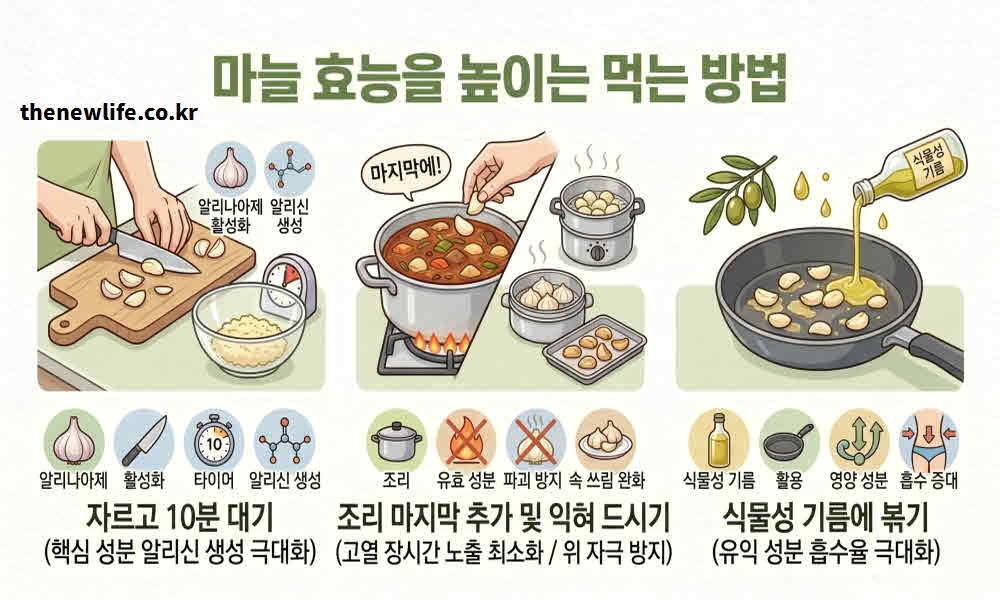 마늘 효능 높이는 먹는 방법