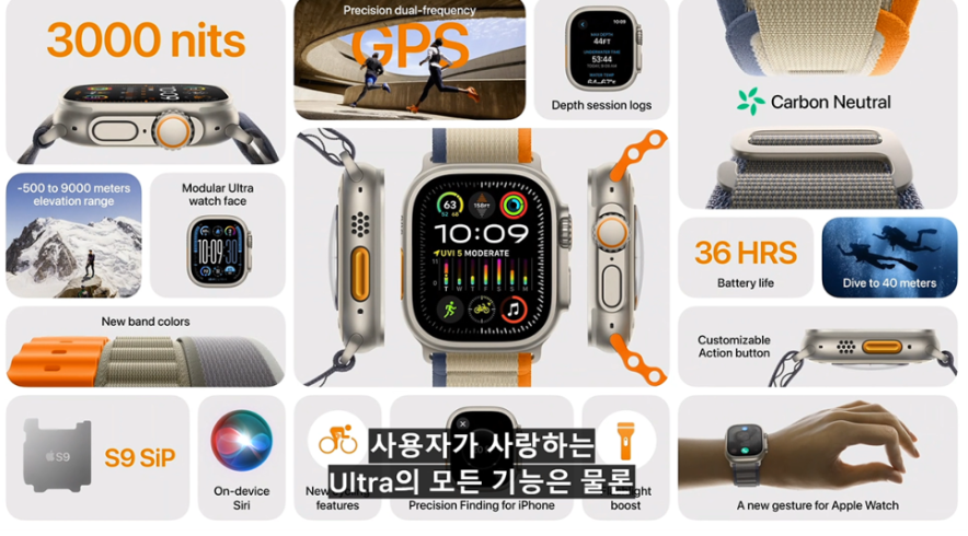 애플워치 울트라 2의 성능 이미지