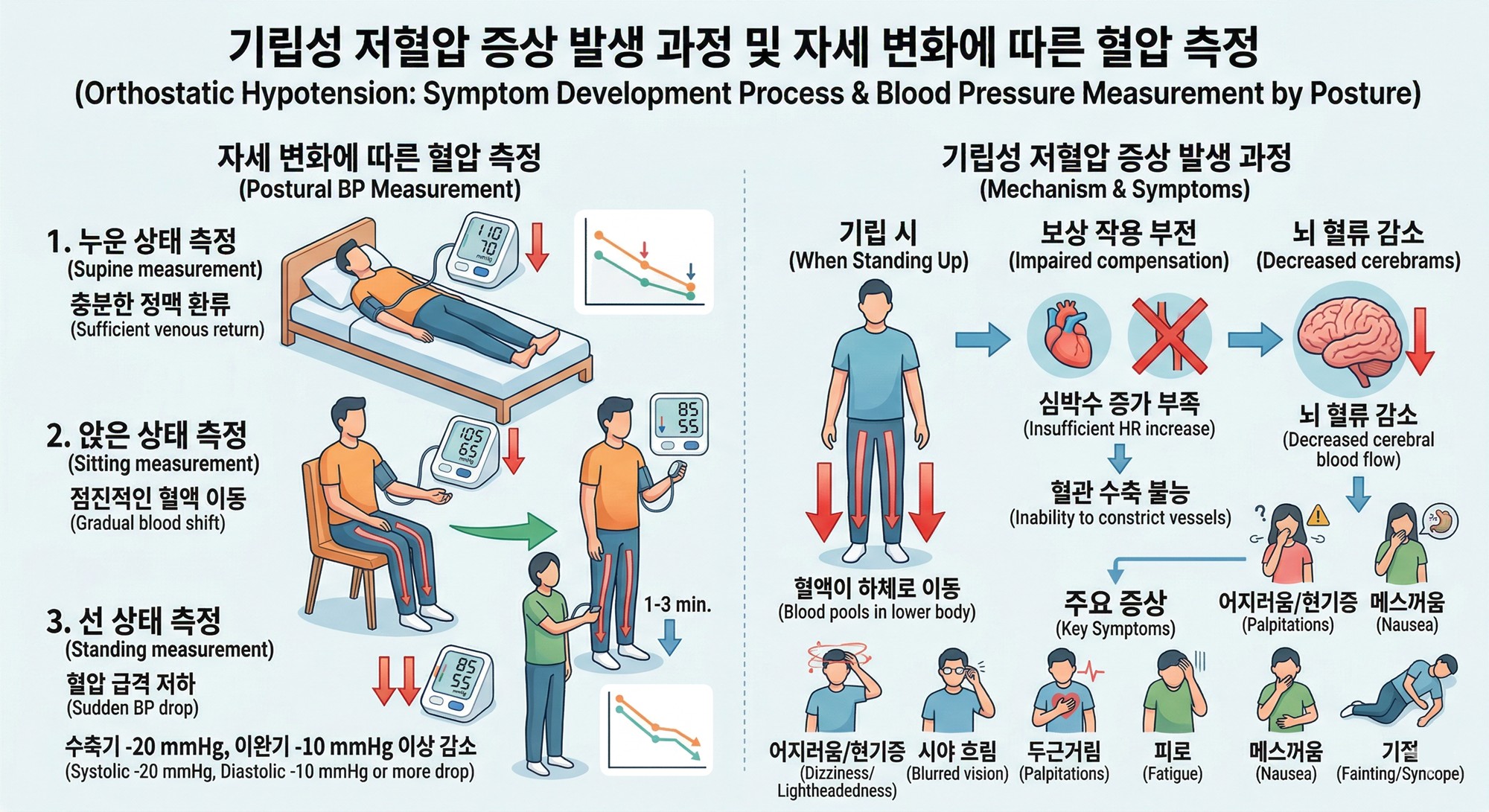 기립성 저혈압 원인과 일상 대처법