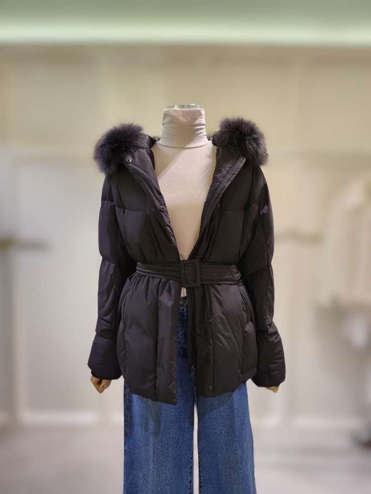 ZOOC 사가폭스퍼 벨티드 구스 숏패딩점퍼 v214psg931