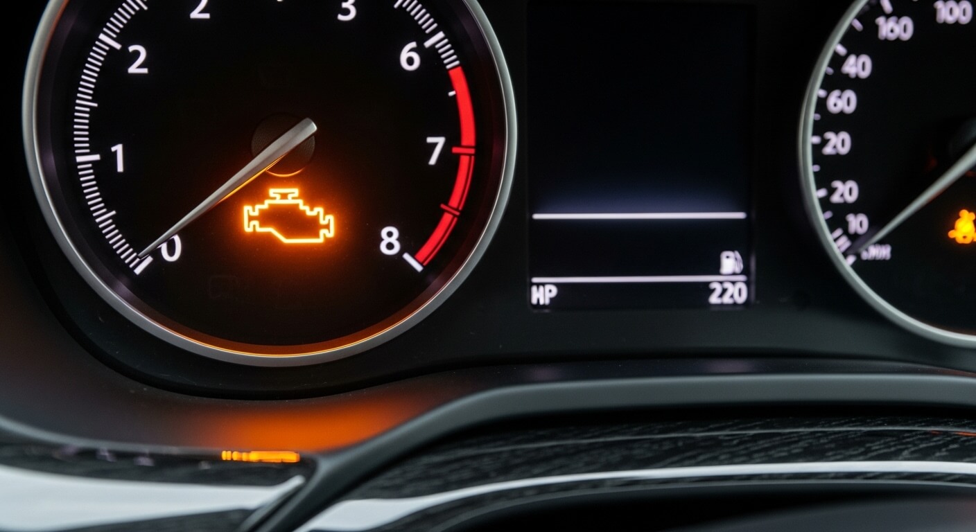 엔진 경고등에 불이들어오는 경우