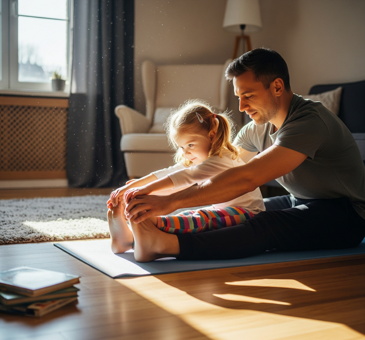 아이와 함께 스트레칭