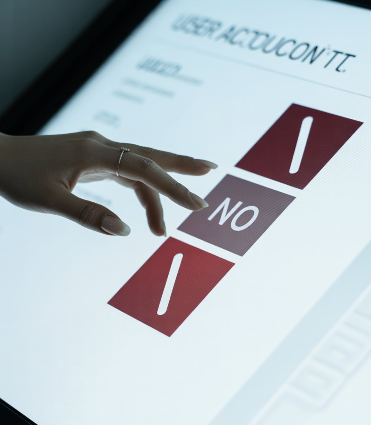 '아니요'를 눌러야 할 때도 있다