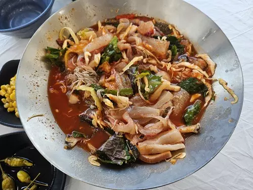 다 비빈 물냉면
