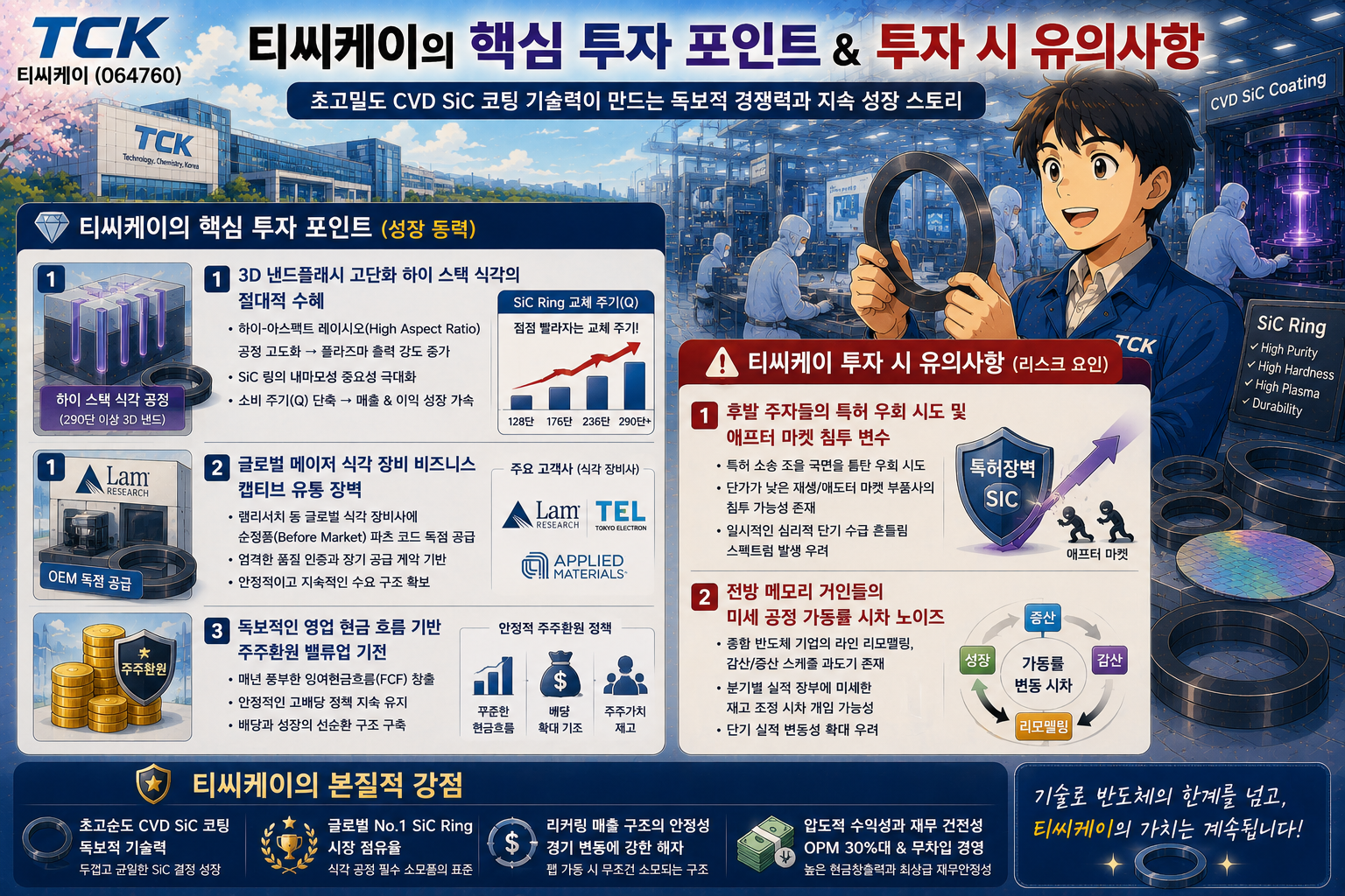 티씨케이 투자 안내 인포그래픽