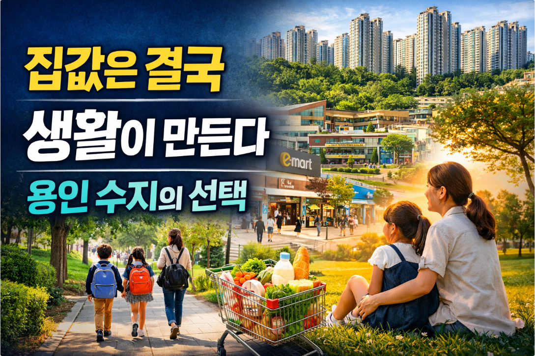 집값은 결국 생활권이 만든다. 용인 수지구