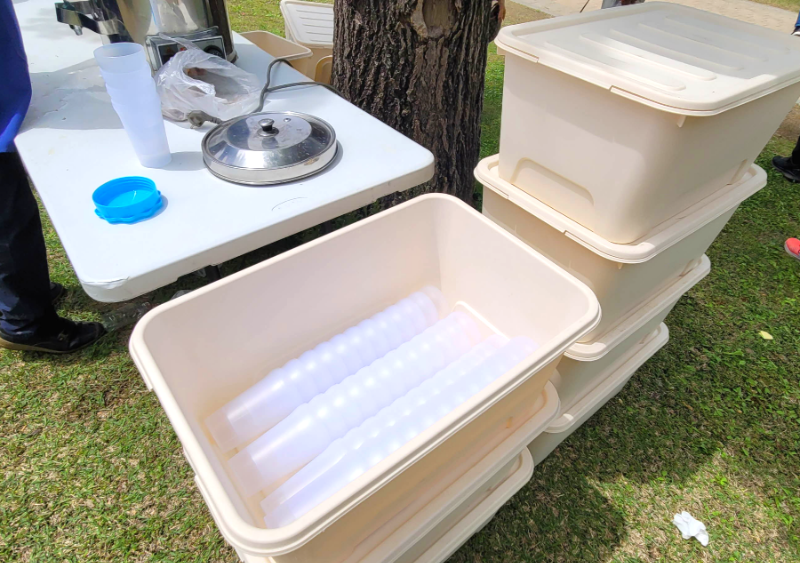 산나물축제 다회용 컵 사용