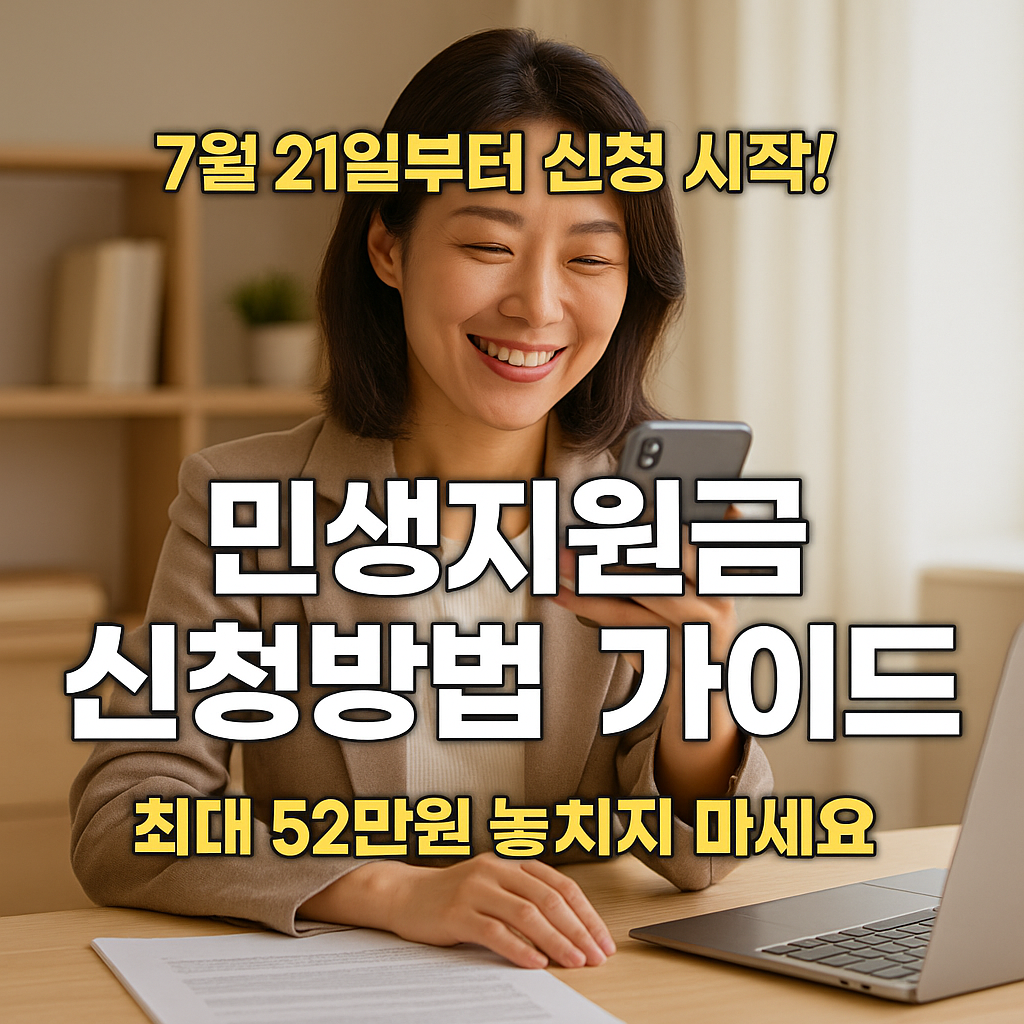 민생지원금 7월 21일 신청방법 가이드