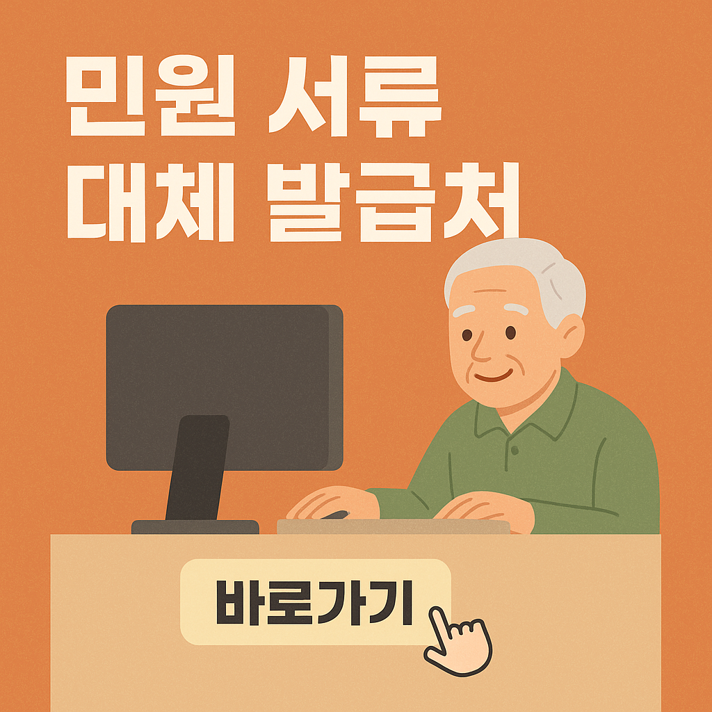민원 서류 대체 발급처 총 정리, 정부 24 대체 사이트 바로가기