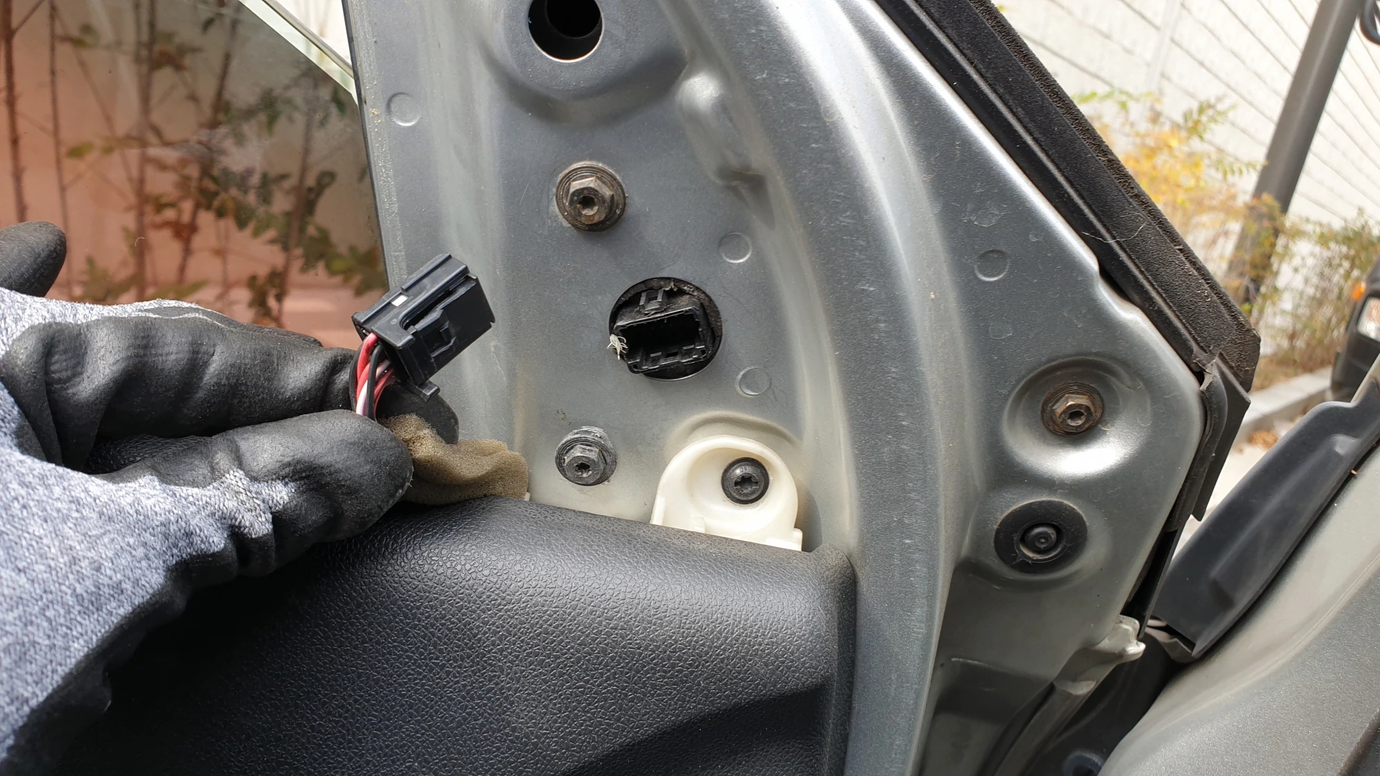 사이드미러 잭 끼우는 방향