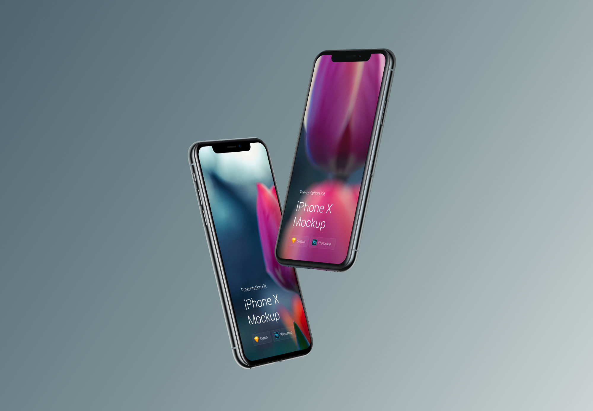 아이폰 X 목업 번들 두개의 번들 형태(3)