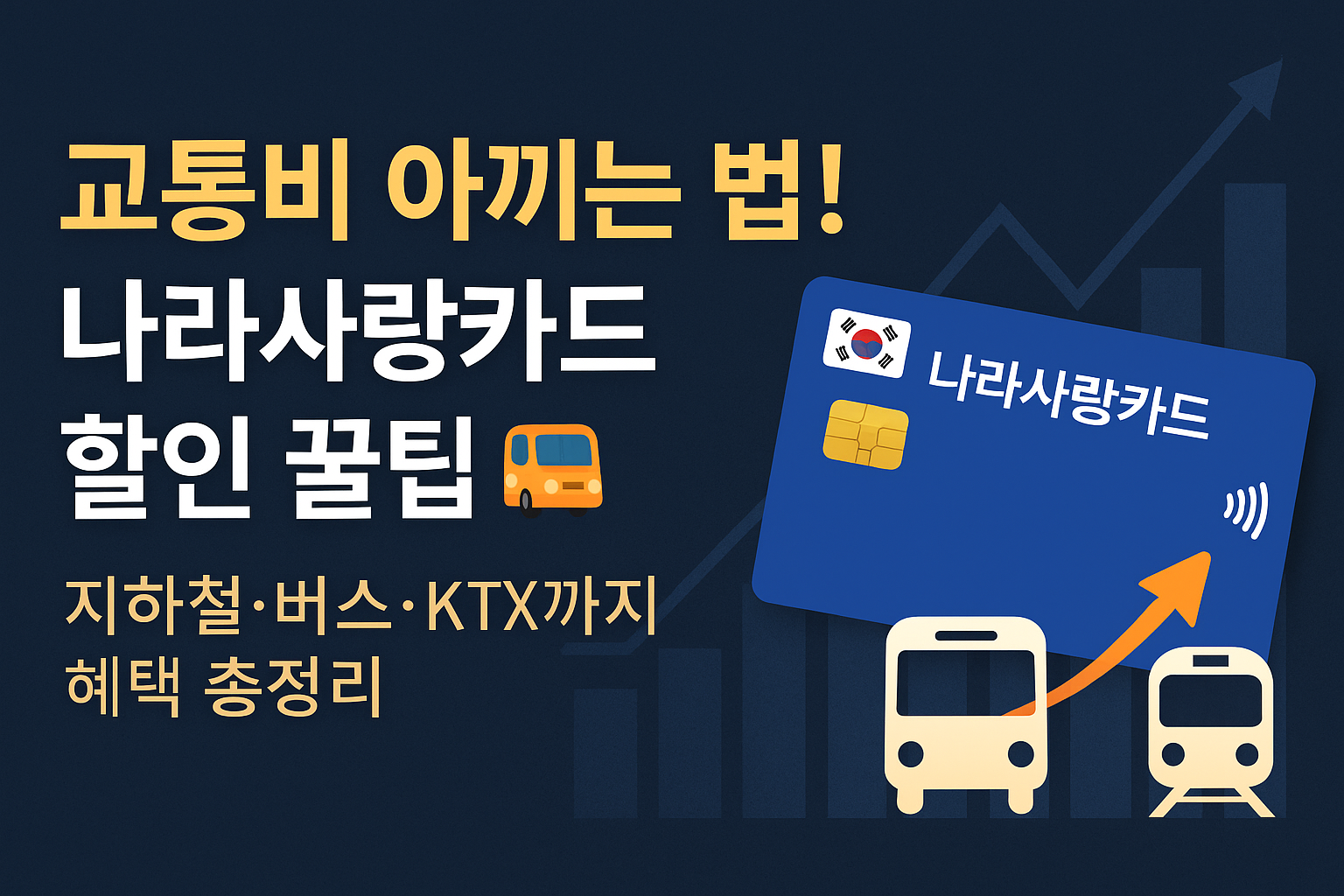 교통비 아끼는 법! 나라사랑카드 할인 꿀팁~! 지하철. 버스. KTX까지 혜택 총정리!!!
