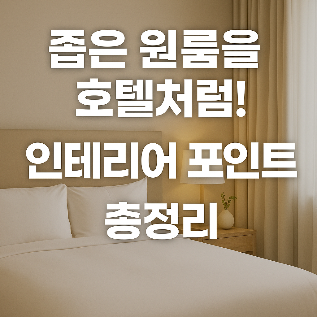 인테리어 포인트 총정리