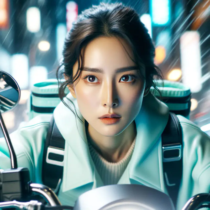 무뚝 오토바이 라이더