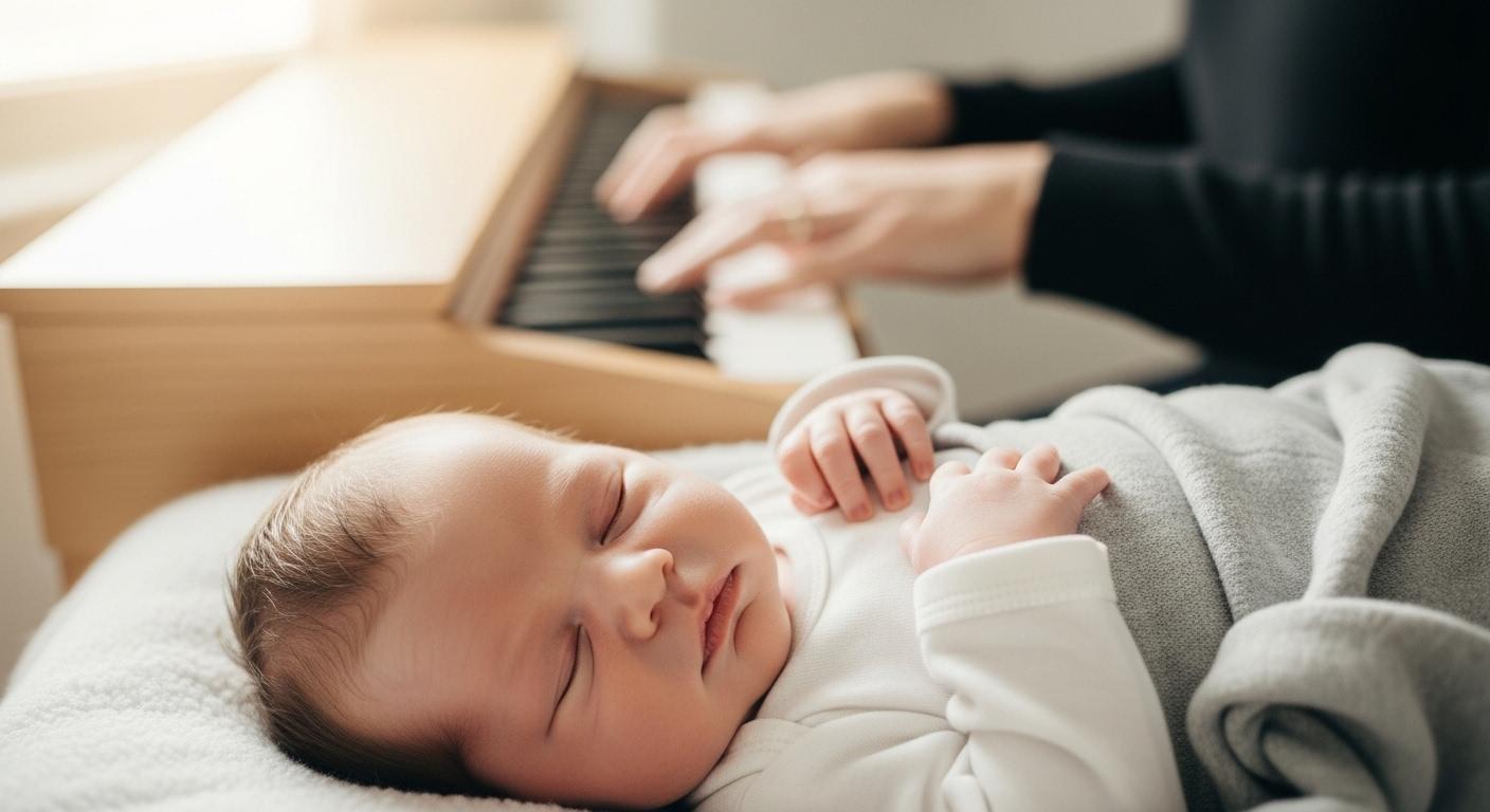 신생아를 위한 명상 피아노
