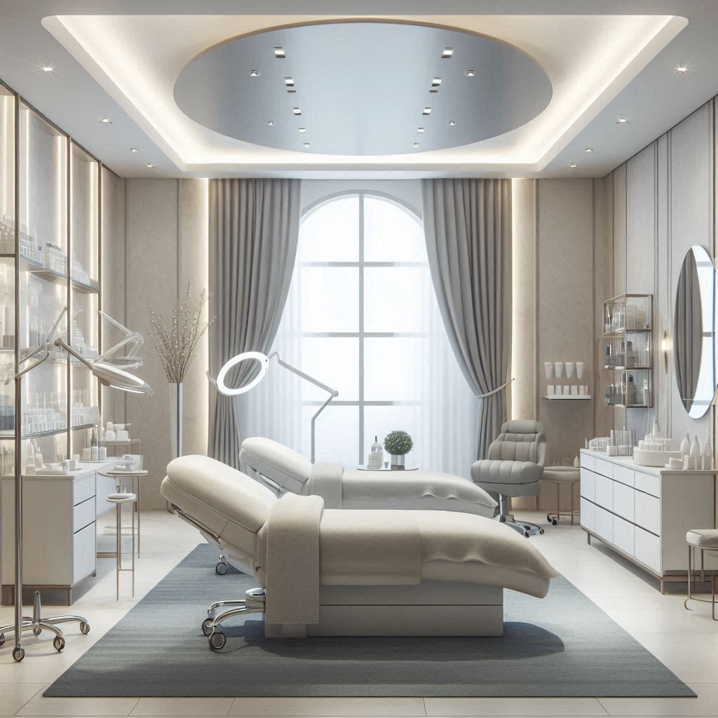 피부,체형관리 샵 배경