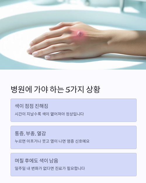 병원에 가야 하는 5가지 상황