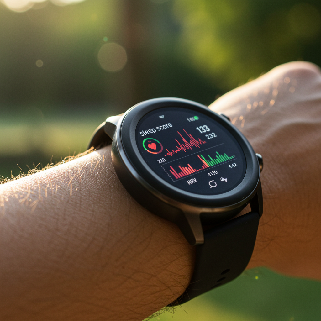 러닝기록 확인 HRV 수면점수