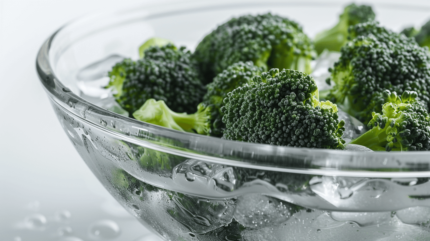 유리-그릇에-물과-함께-담긴-브로콜리