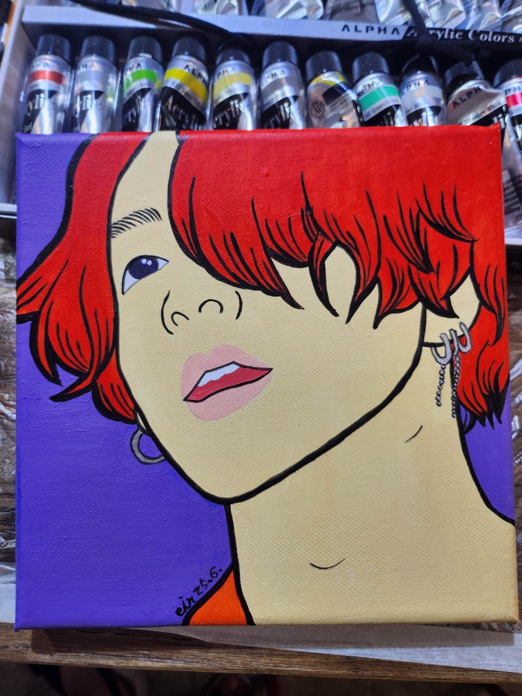 정국 팝아트 초상화