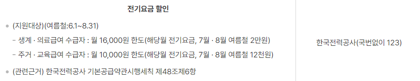 기초생활수급자-혜택